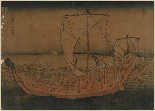 「富嶽三十六景」 「上総ノ海路」