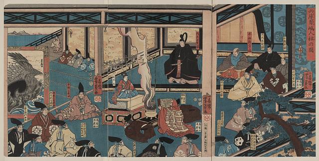 「兵庫築嶋人柱の図」