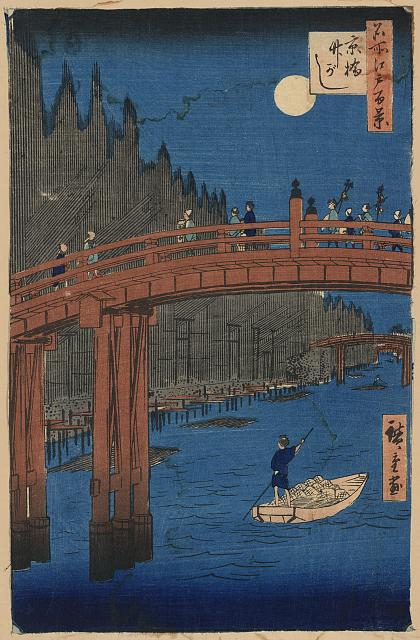 「名所江戸百景」 「京橋 竹がし」