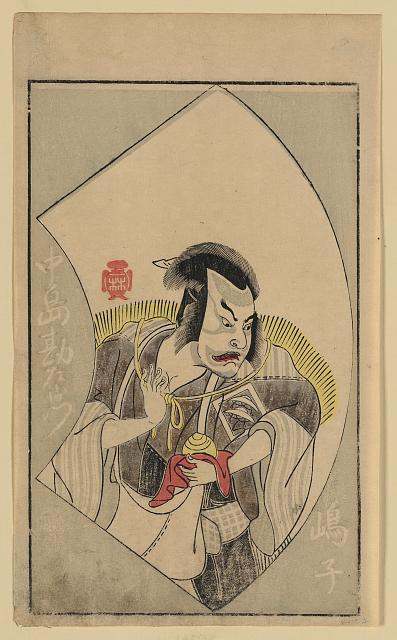 「中島勘左衛門」「嶋子」 「(『絵本舞台扇』)」