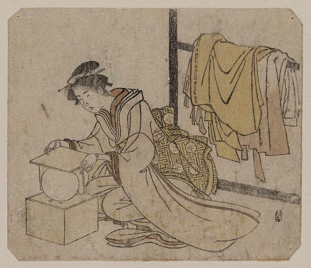 (鞠を出す娘カ)